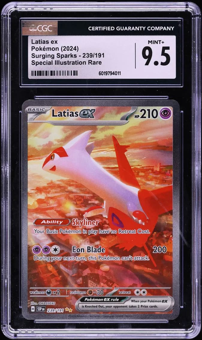 Latias EX, Surging Sparks, CGC 9.5