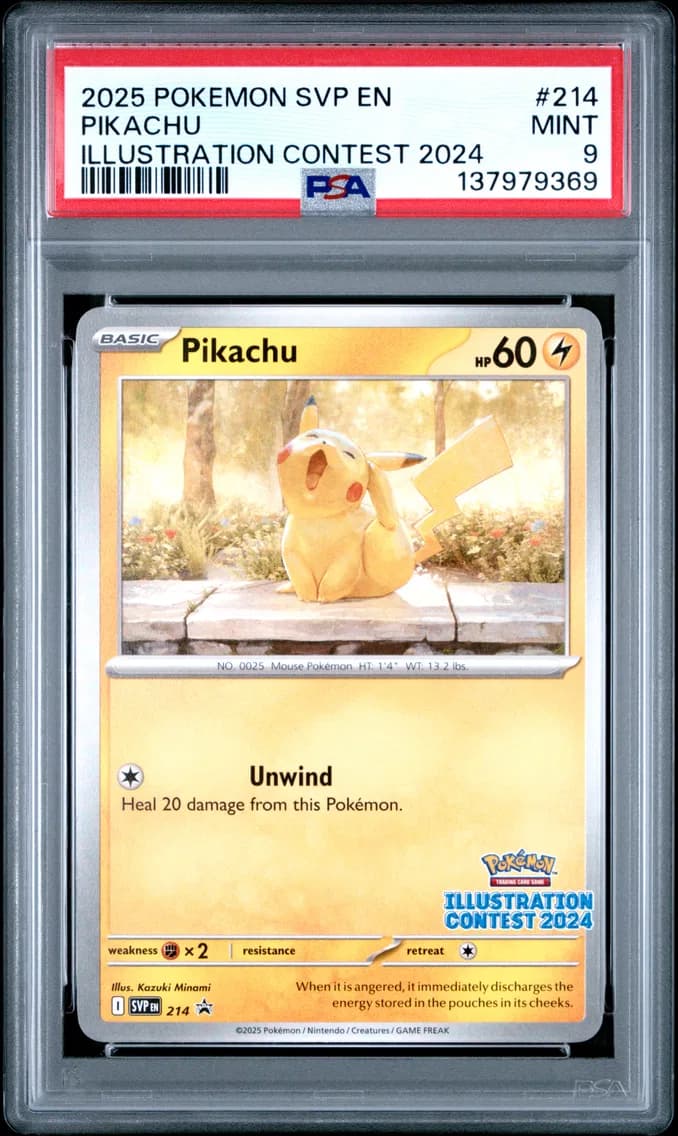 Pikachu, SV Black Star Promo, PSA 9