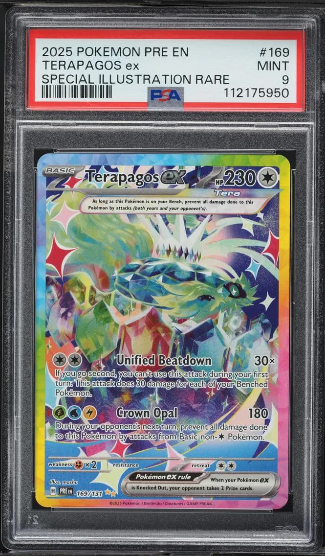 Terapagos EX, Prismatic Evolutions, PSA 9