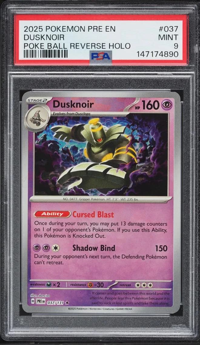 Dusknoir, Prismatic Evolutions, PSA 9
