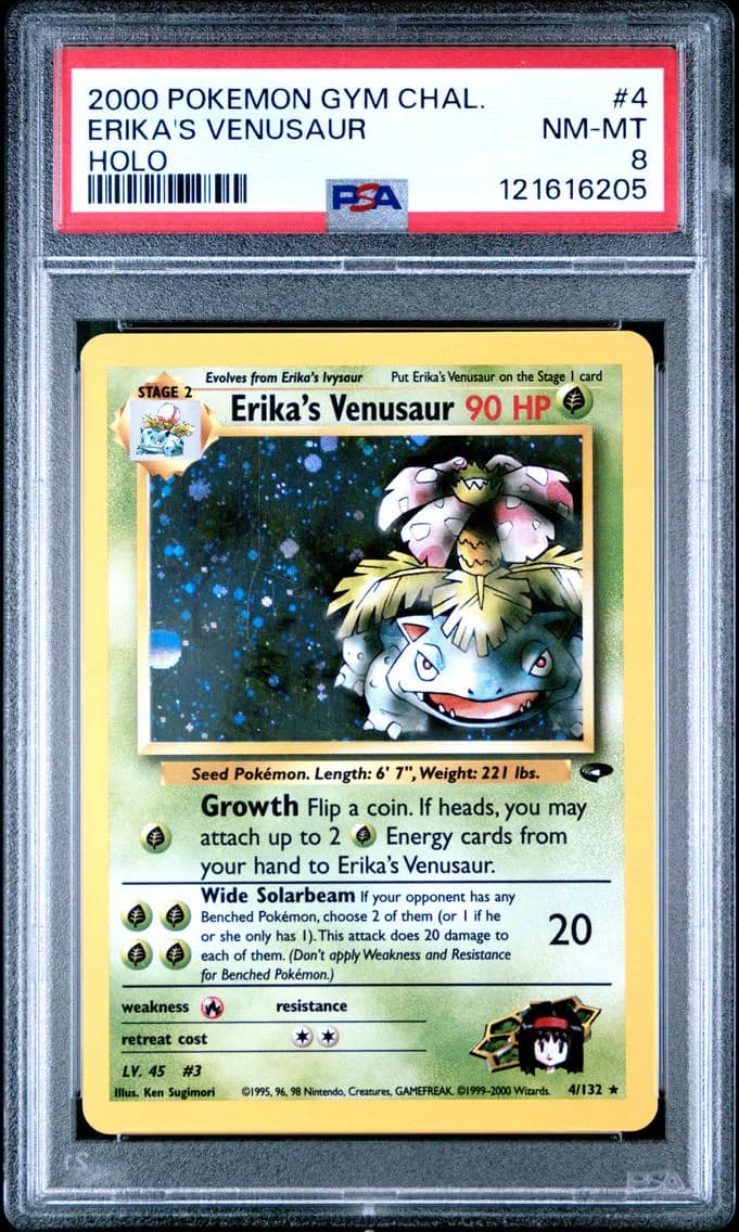 Erika's Venusaur, Gym Challenge, PSA 8