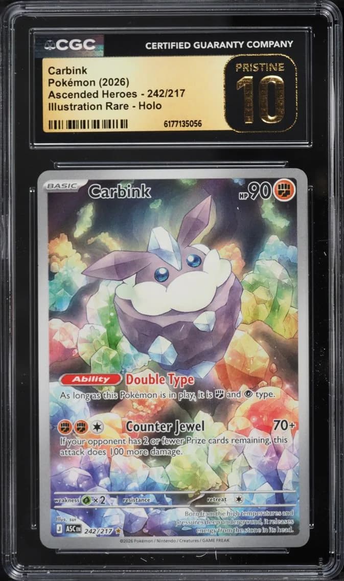 IR Carbink, Ascended Heroes, CGC 10