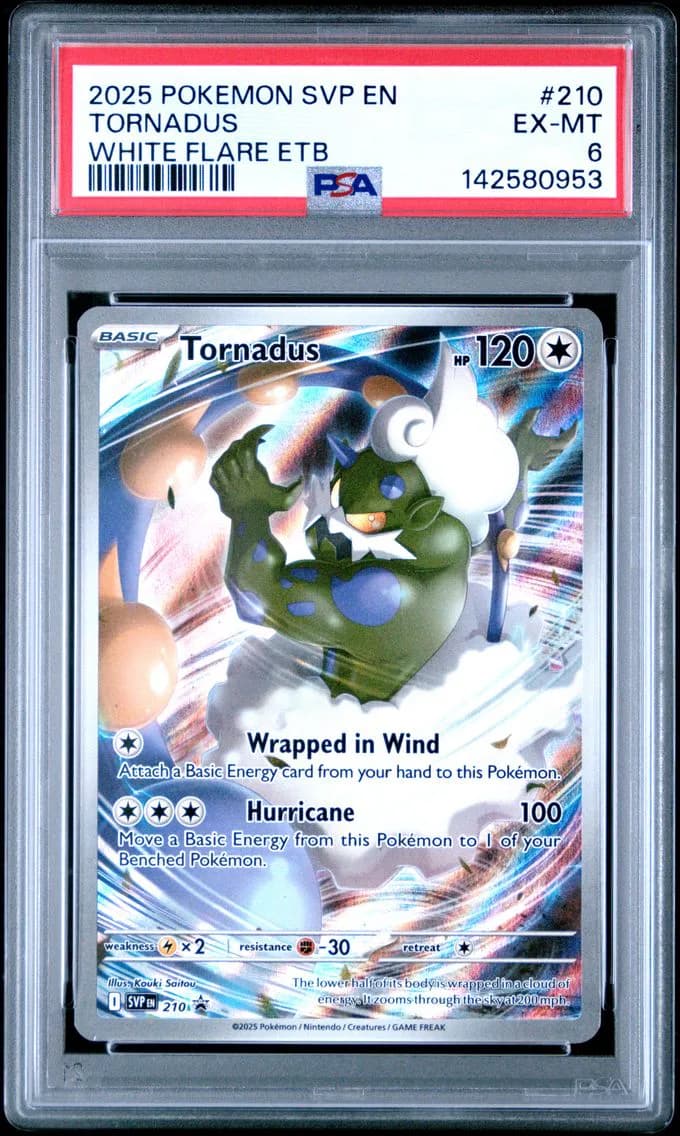 Tornadus, SV Black Star Promo, PSA 6