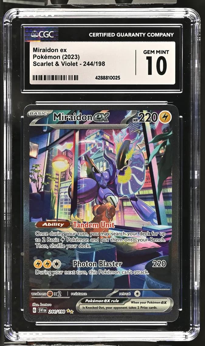 Miraidon ex, Scarlet & Violet - SV1EN, CGC 10