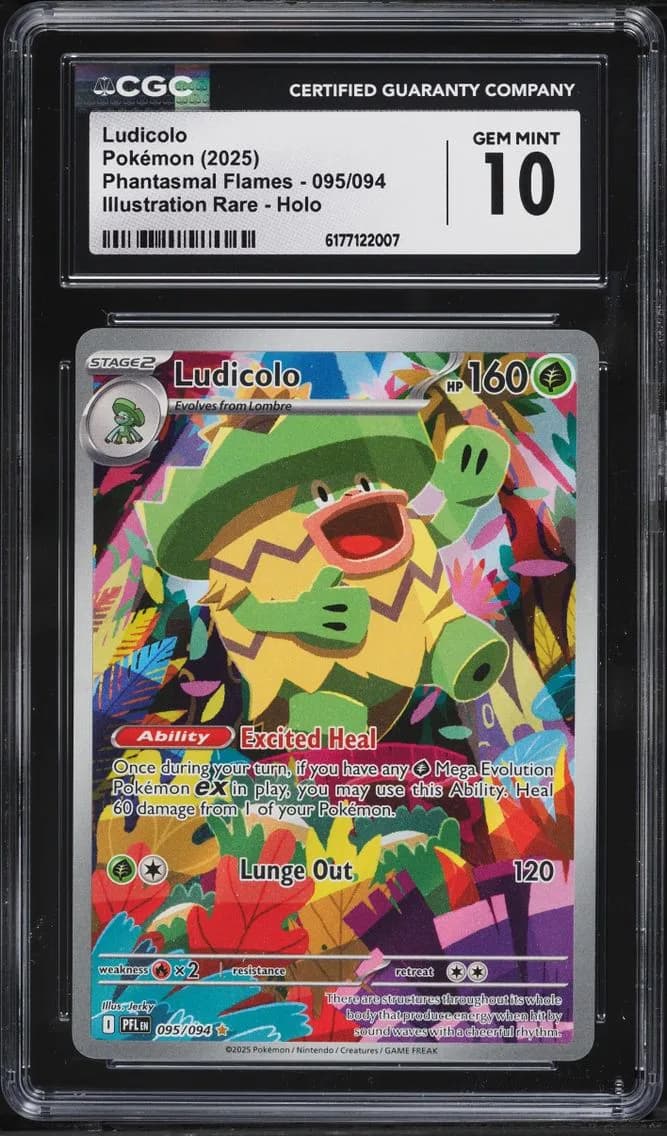 IR Ludicolo, Phantasmal Flames, CGC 10