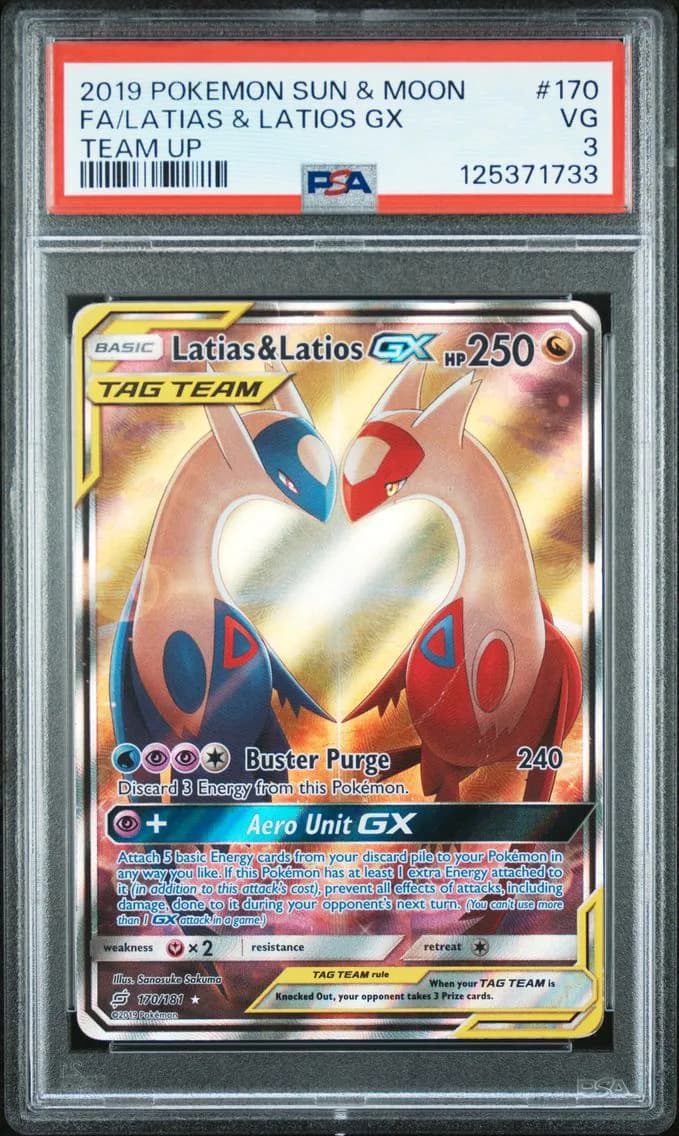 Latias & Latios GX, Sun & Moon Team Up, PSA 3