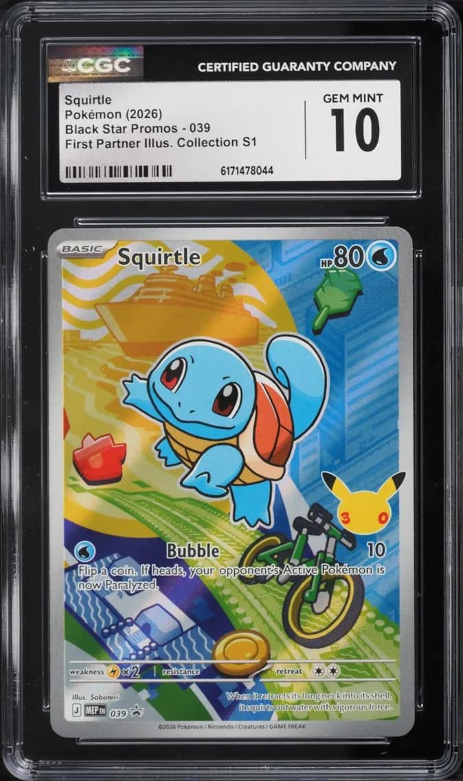 Squirtle, Black Star Promos - Mega Evolution MEP EN, CGC 10