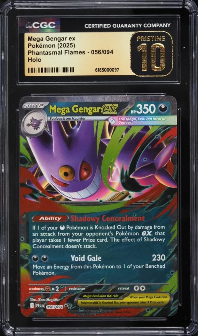 Mega Gengar EX, Phantasmal Flames, CGC 10