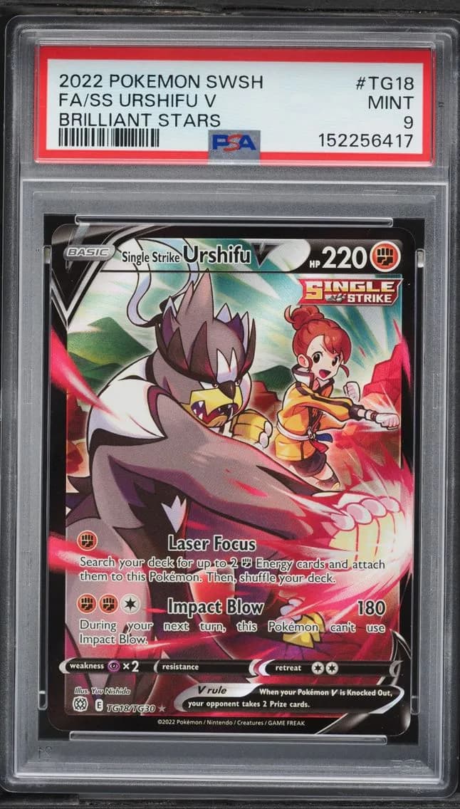 Urshifu V, Sword & Shield Brilliant Stars, PSA 9