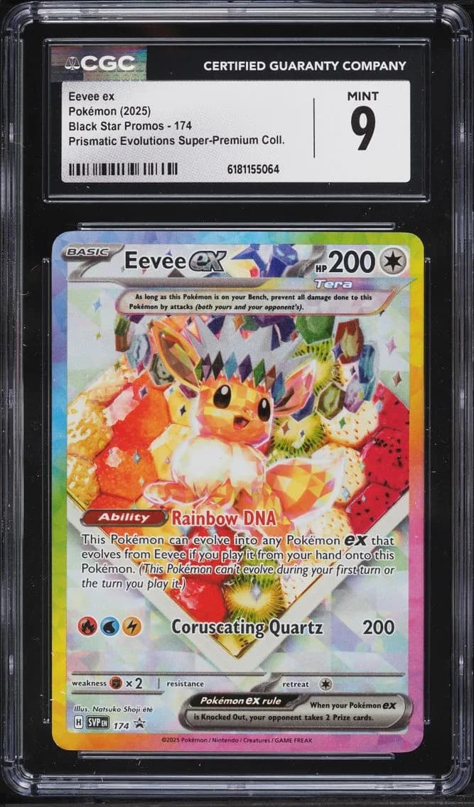Eevee EX, Black Star Promos - Scarlet & Violet SVP EN, CGC 9