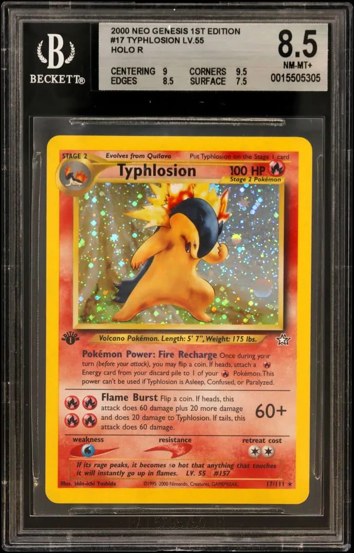 Typhlosion HOLO R, Neo Genesis 1st Edition, BGS 