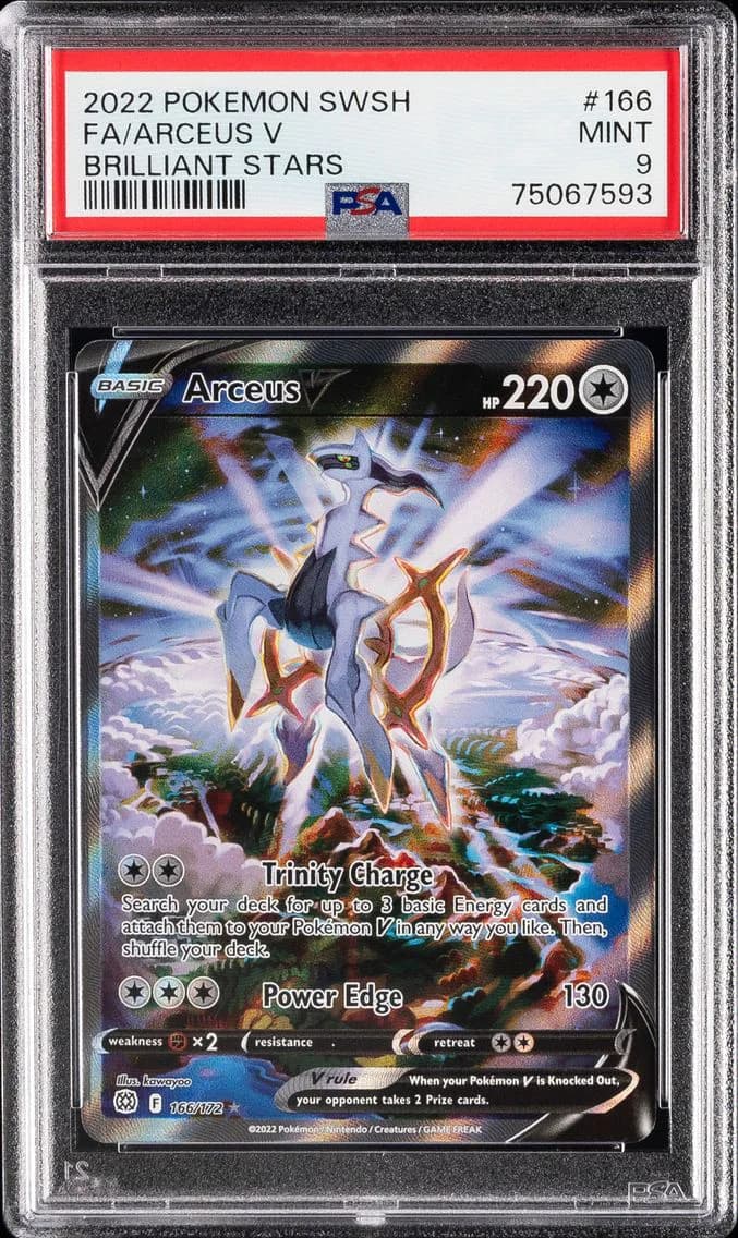 Arceus V, Sword & Shield Brilliant Stars, PSA 9