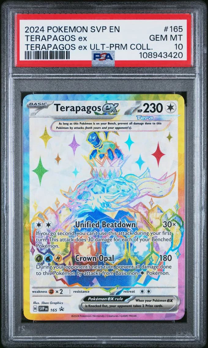 Terapagos EX, SV Black Star Promo, PSA 10