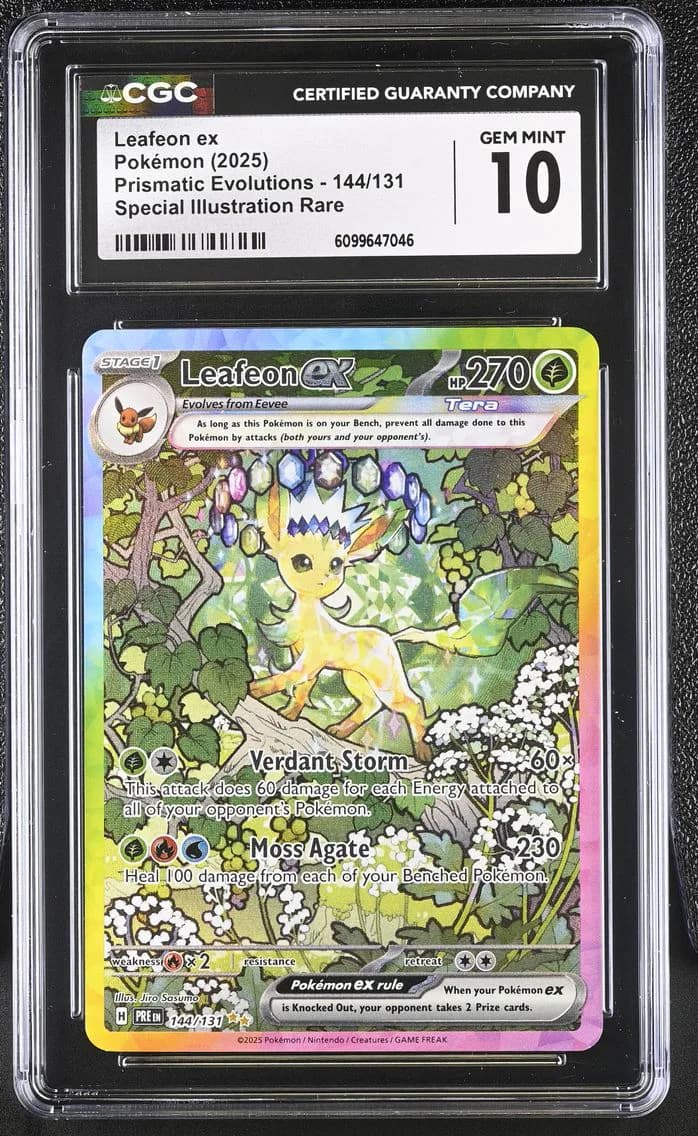 Leafeon ex, Prismatic Evolutions, CGC 10