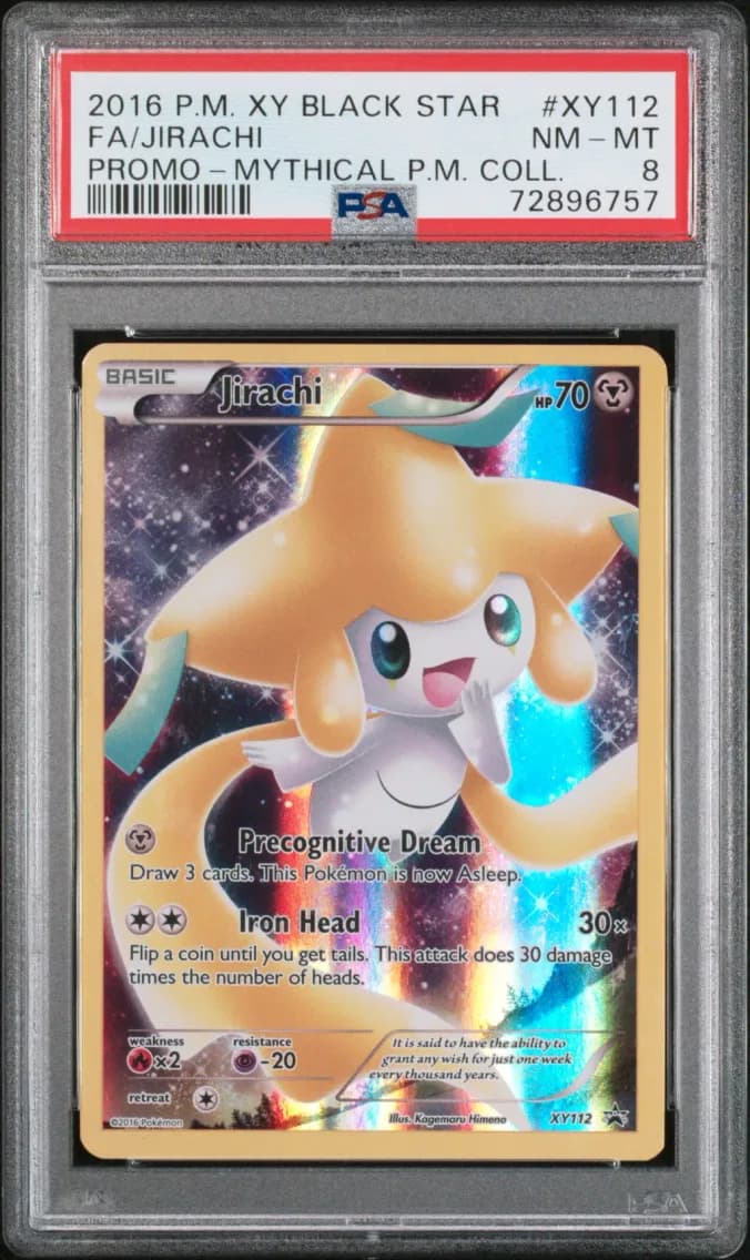 Jirachi, XY Black Star Promo, PSA 8