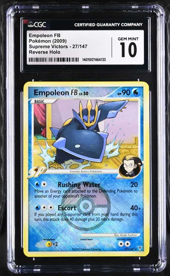 Empoleon FB Reverse Holo, Supreme Victors, CGC 10
