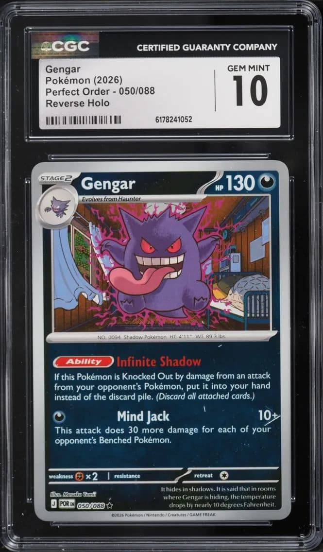Gengar, Perfect Order, CGC 10
