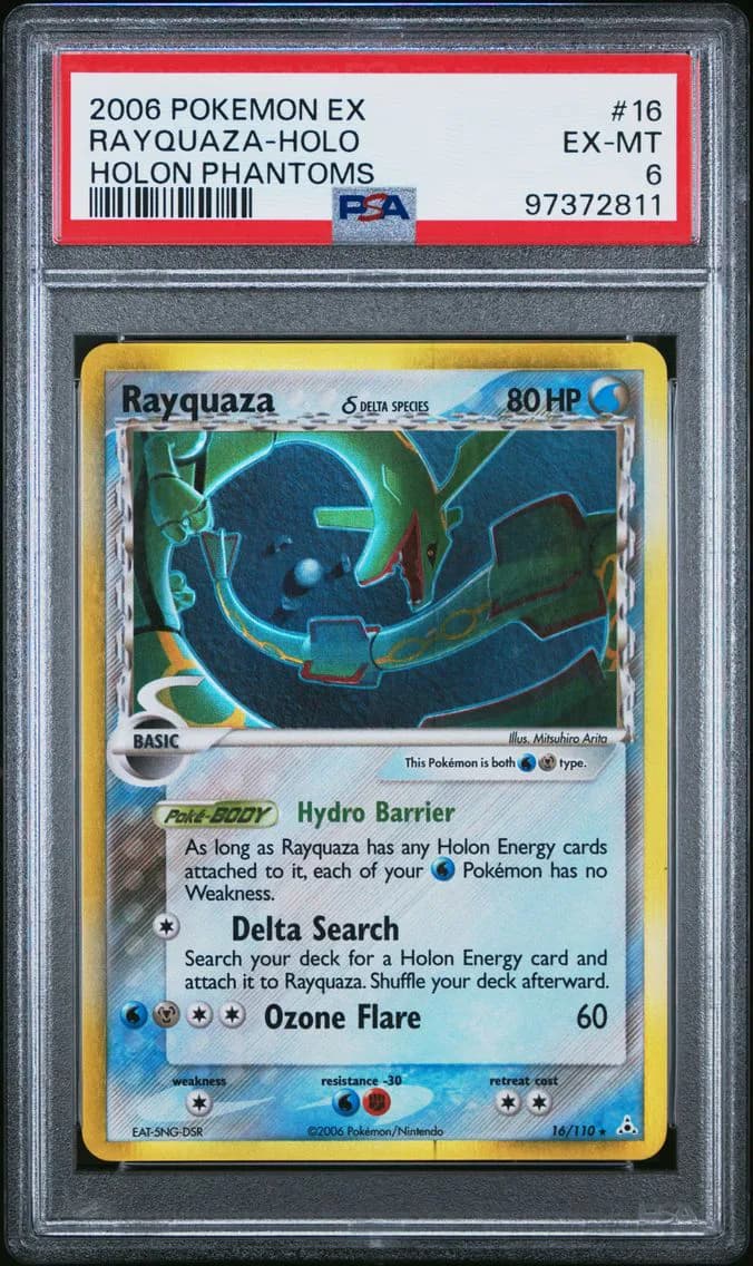 Rayquaza-Holo, EX Holon Phantoms, PSA 6