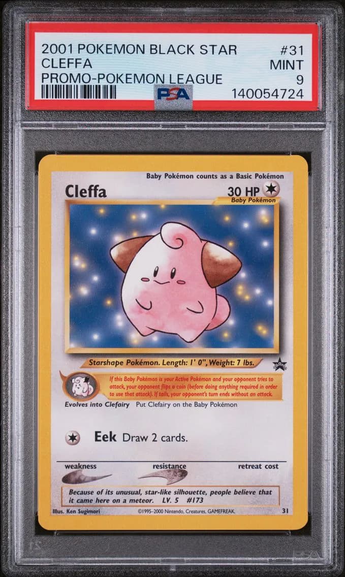 Cleffa, Promo Black Star, PSA 9