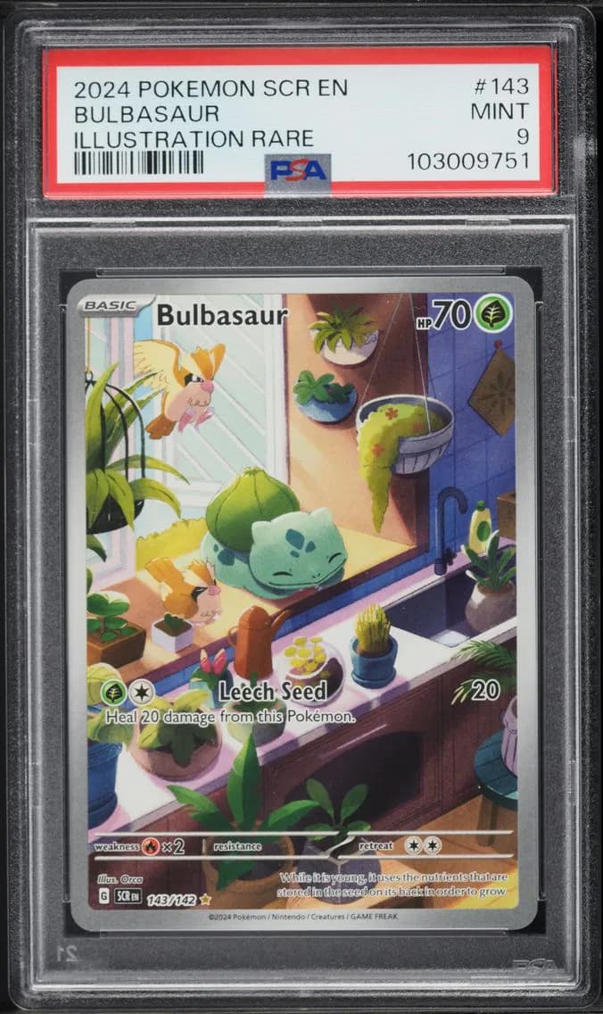 Bulbasaur, Stellar Crown, PSA 9
