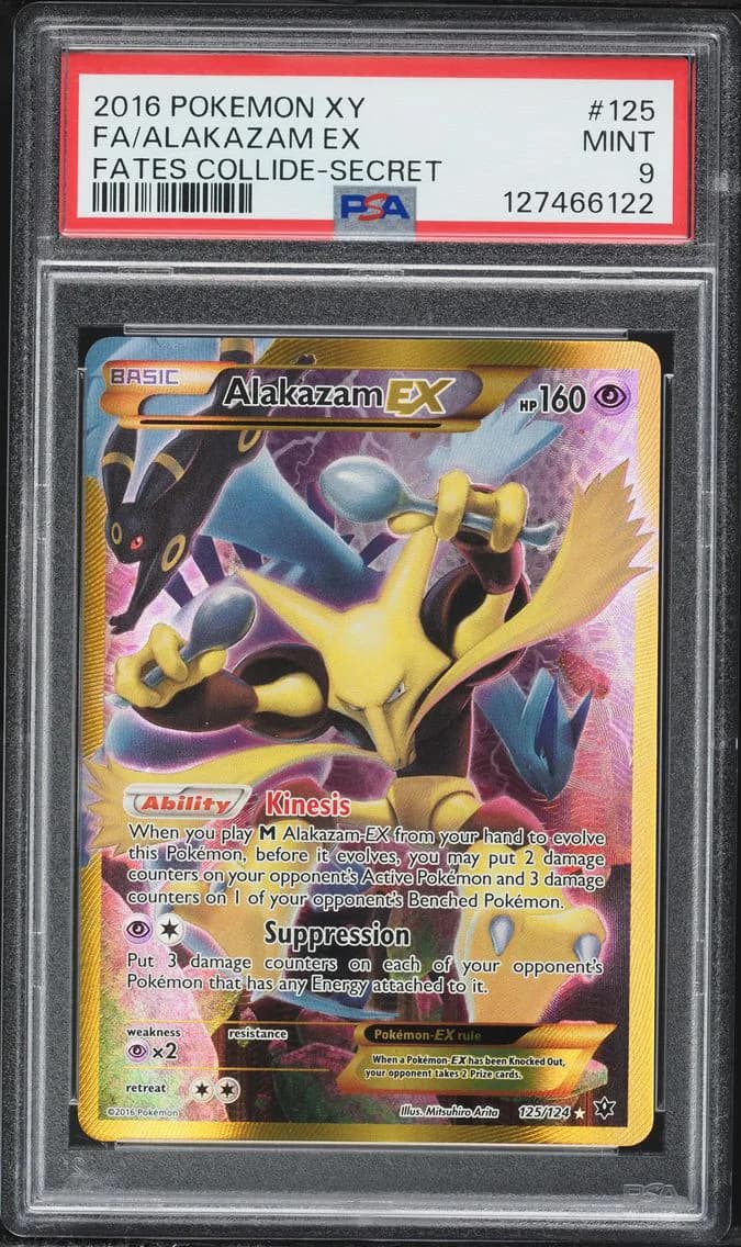 Alakazam EX, XY Fates Collide, PSA 9