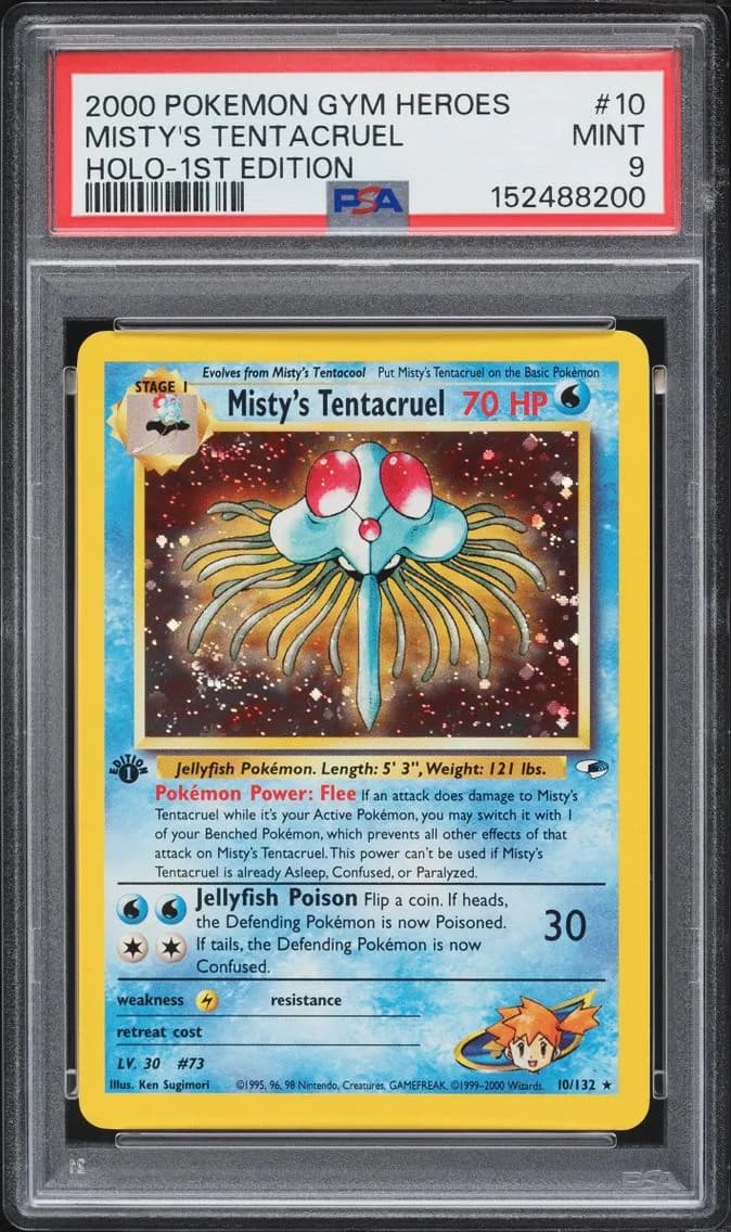 Misty's Tentacruel, Gym Heroes, PSA 9