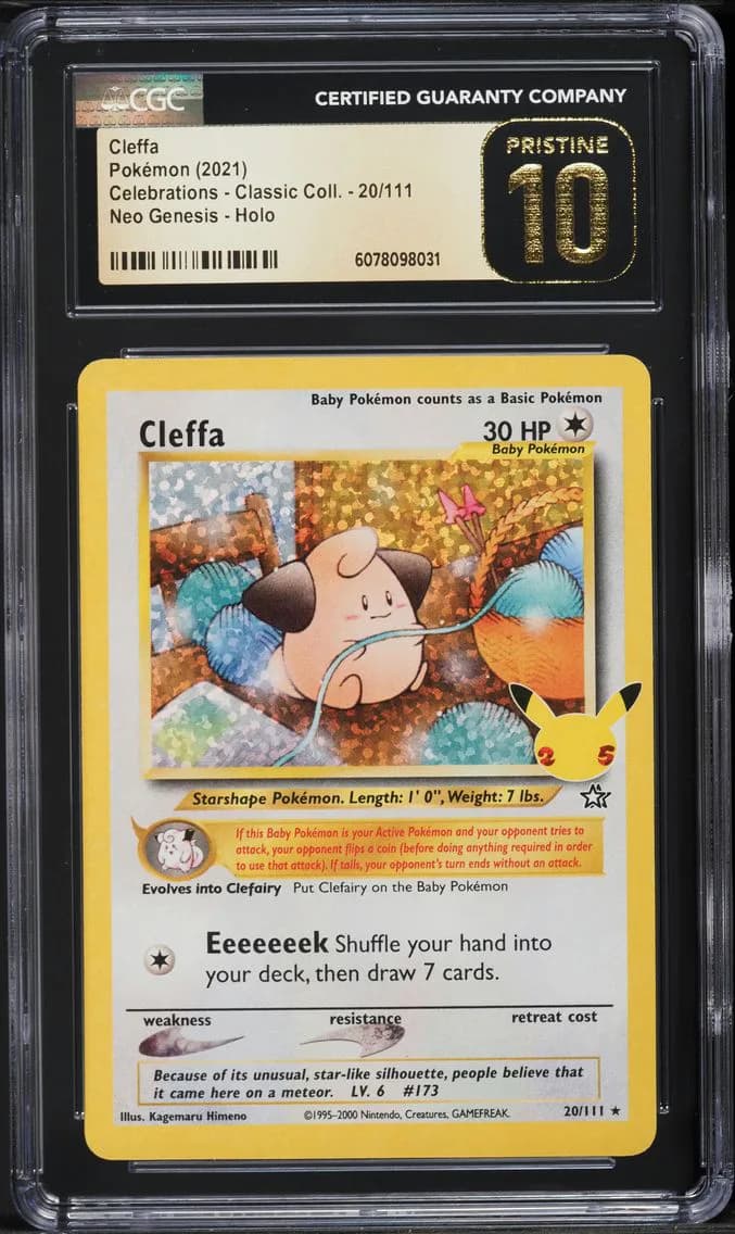 Cleffa-Holo, Celebrations - Classic Collection, CGC 10