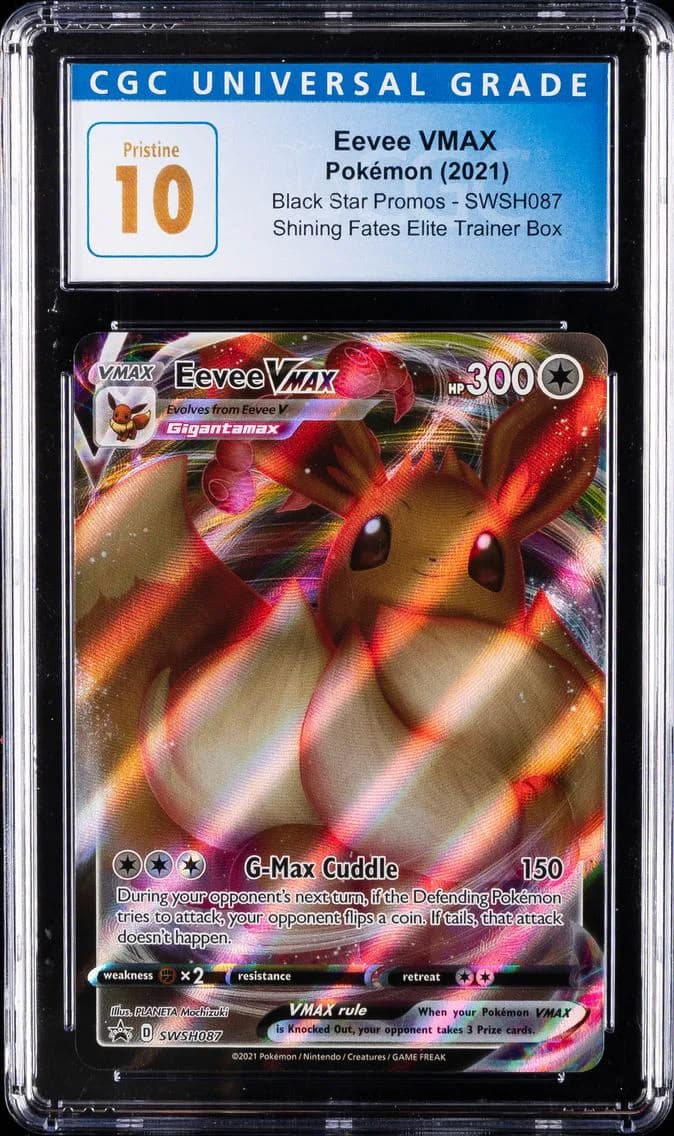 Eevee VMAX, Black Star Promos - Sword & Shield, CGC 10