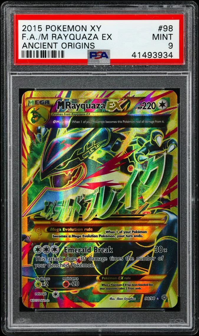 M Rayquaza EX, XY Ancient Origins, PSA 9