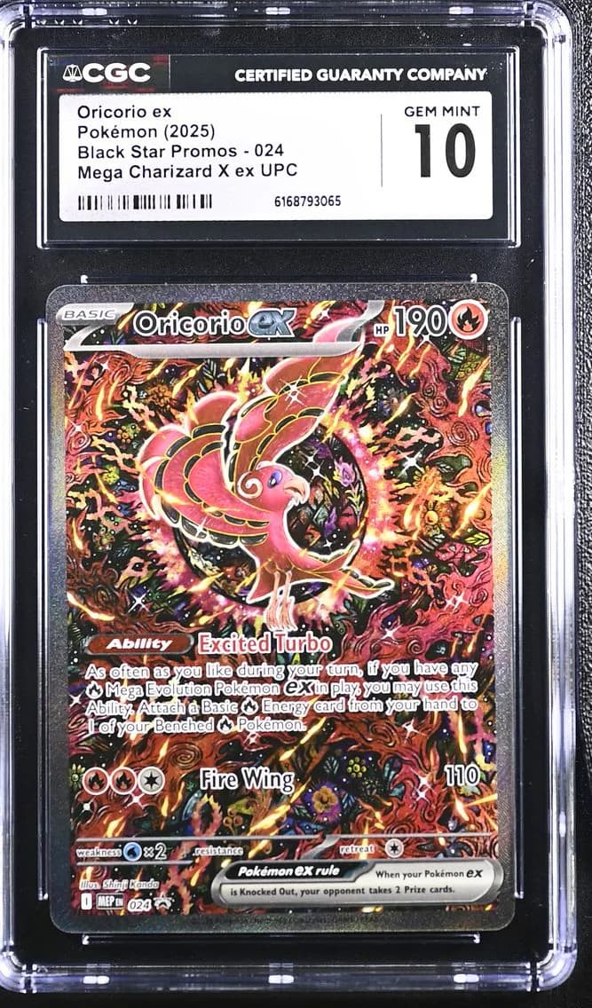 Oricorio ex, Black Star Promos - Mega Evolution MEP EN, CGC 10