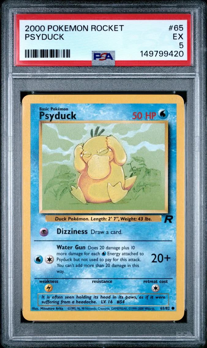 Psyduck, Rocket, PSA 5