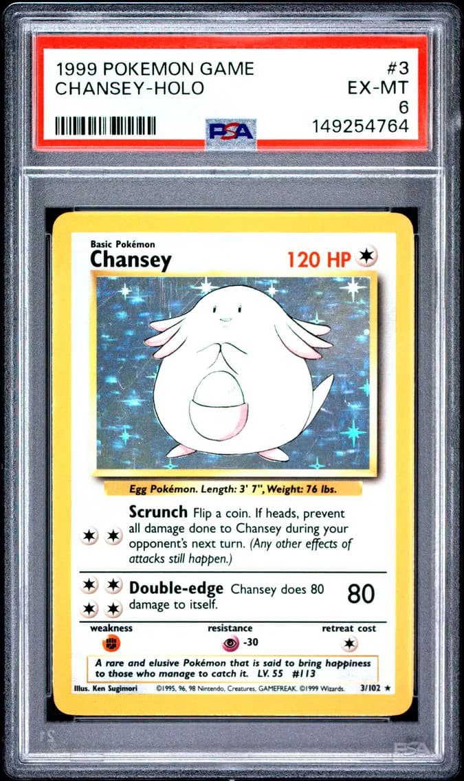 Chansey-Holo, Game, PSA 6