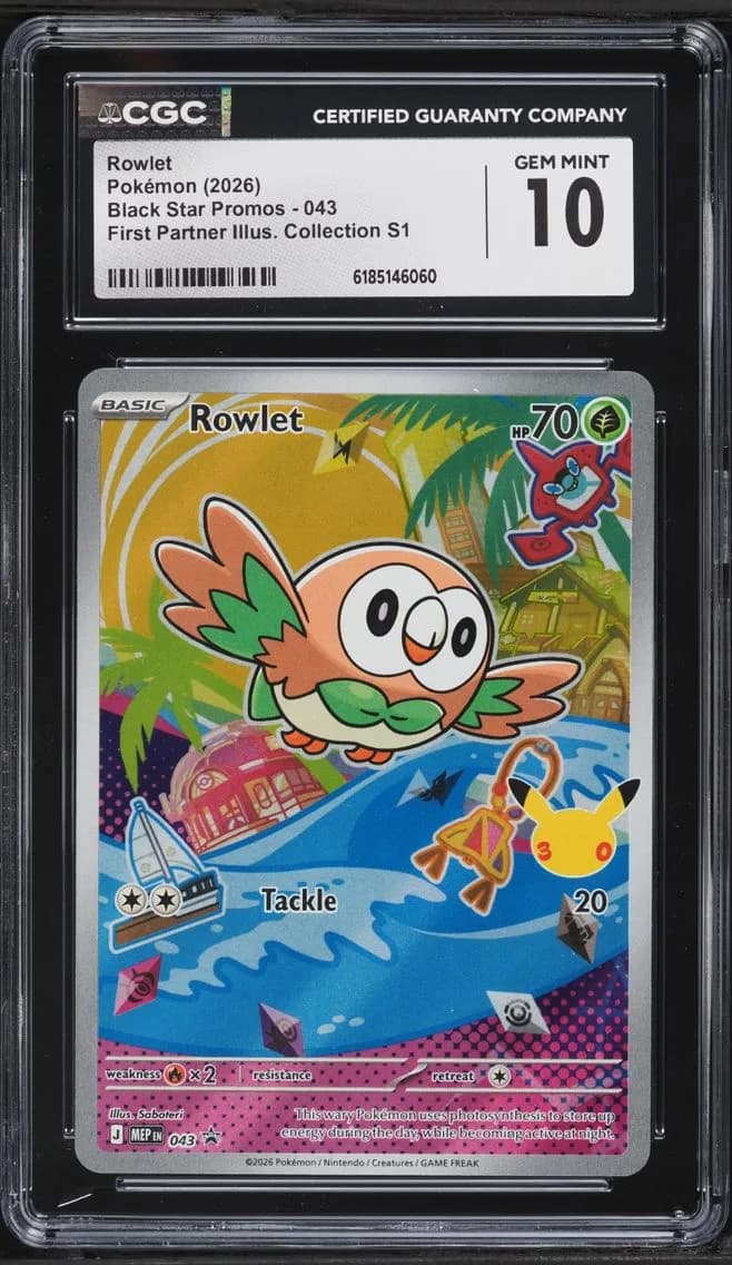 Rowlet, Black Star Promos - Mega Evolution MEP EN, CGC 10