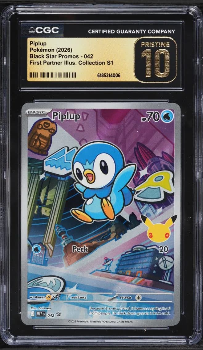 Piplup, Black Star Promos - Mega Evolution MEP EN, CGC 10