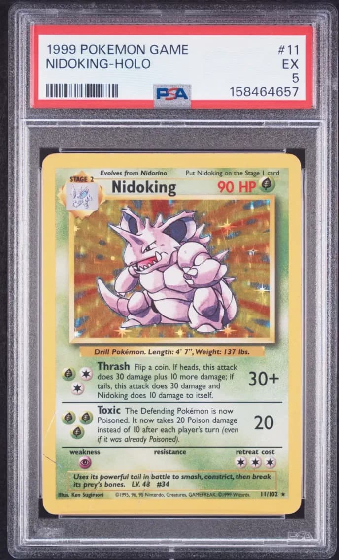 Nidoking-Holo, Game, PSA 5