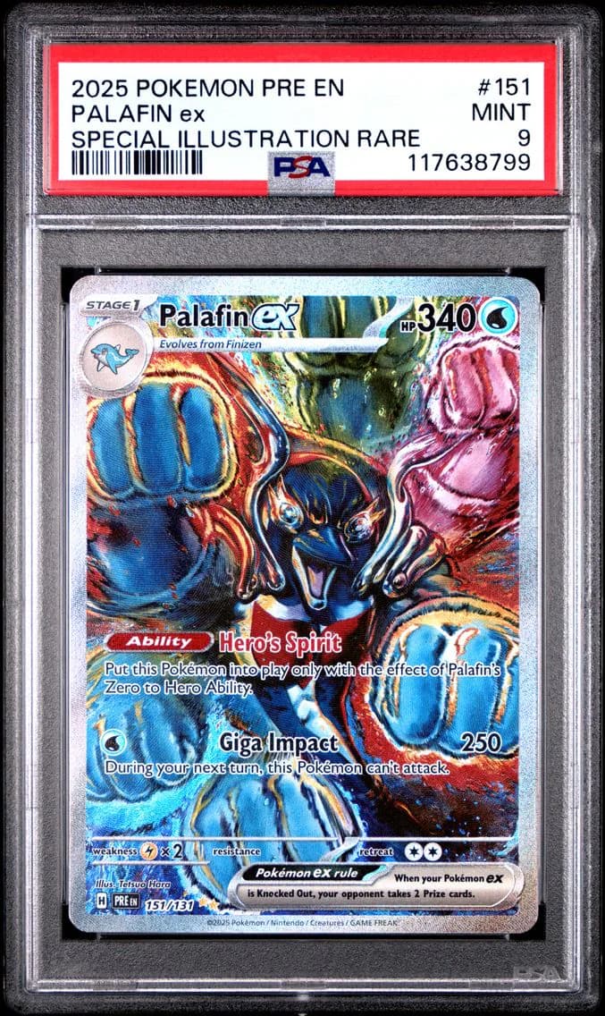 Palafin EX, Prismatic Evolutions, PSA 9