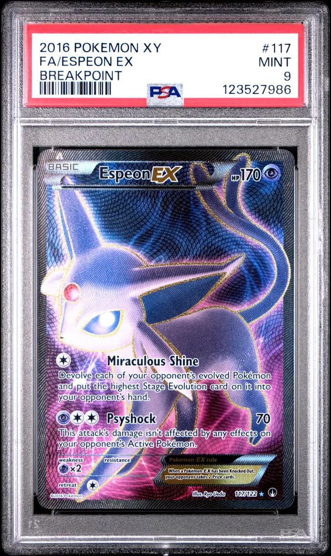 Espeon EX, XY Breakpoint, PSA 9
