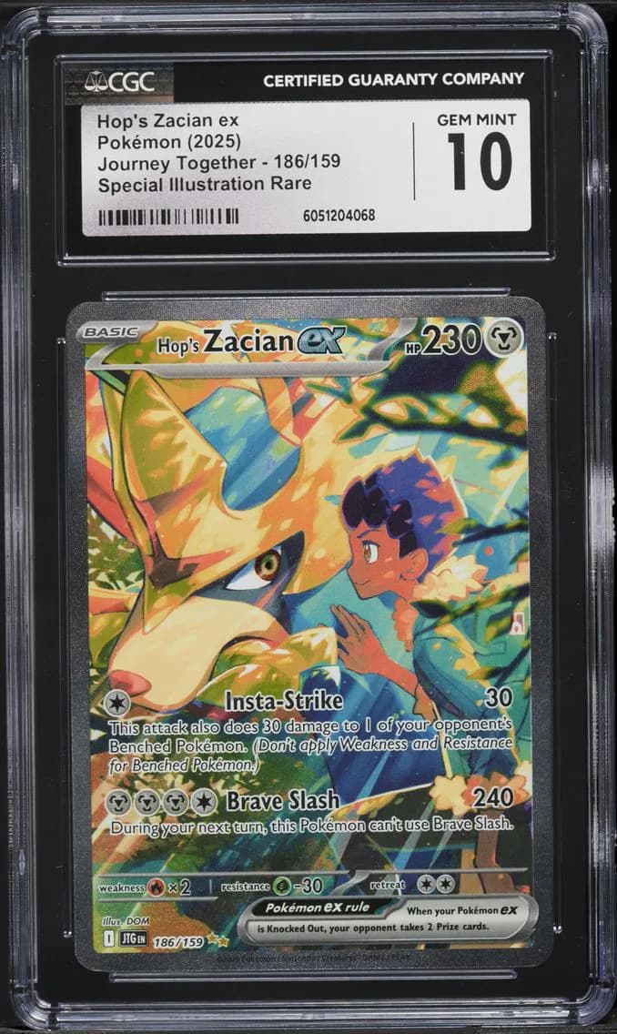 Hop's Zacian ex, Journey Together, CGC 10