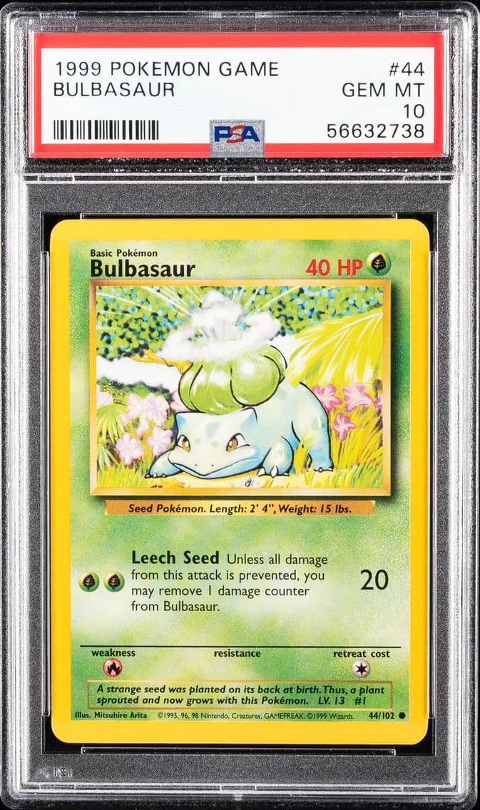Bulbasaur, Game, PSA 10
