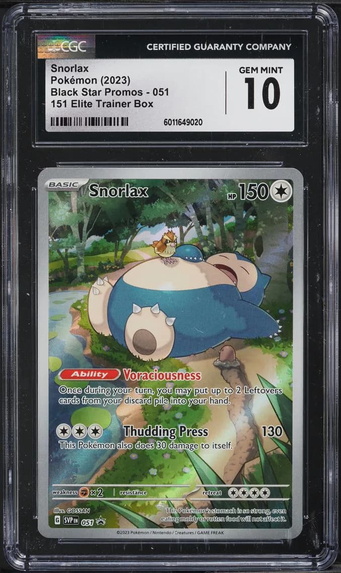 Snorlax, Black Star Promos - Scarlet & Violet SVPEN, CGC 10