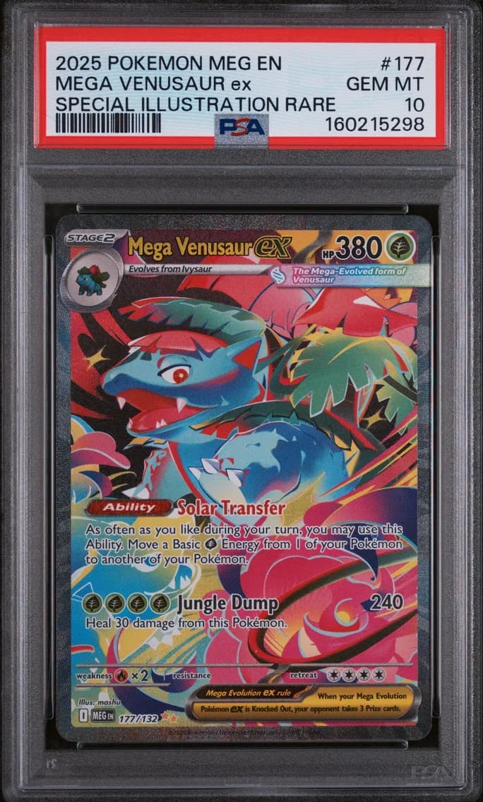 Mega Venusaur EX, Mega Evolution, PSA 10