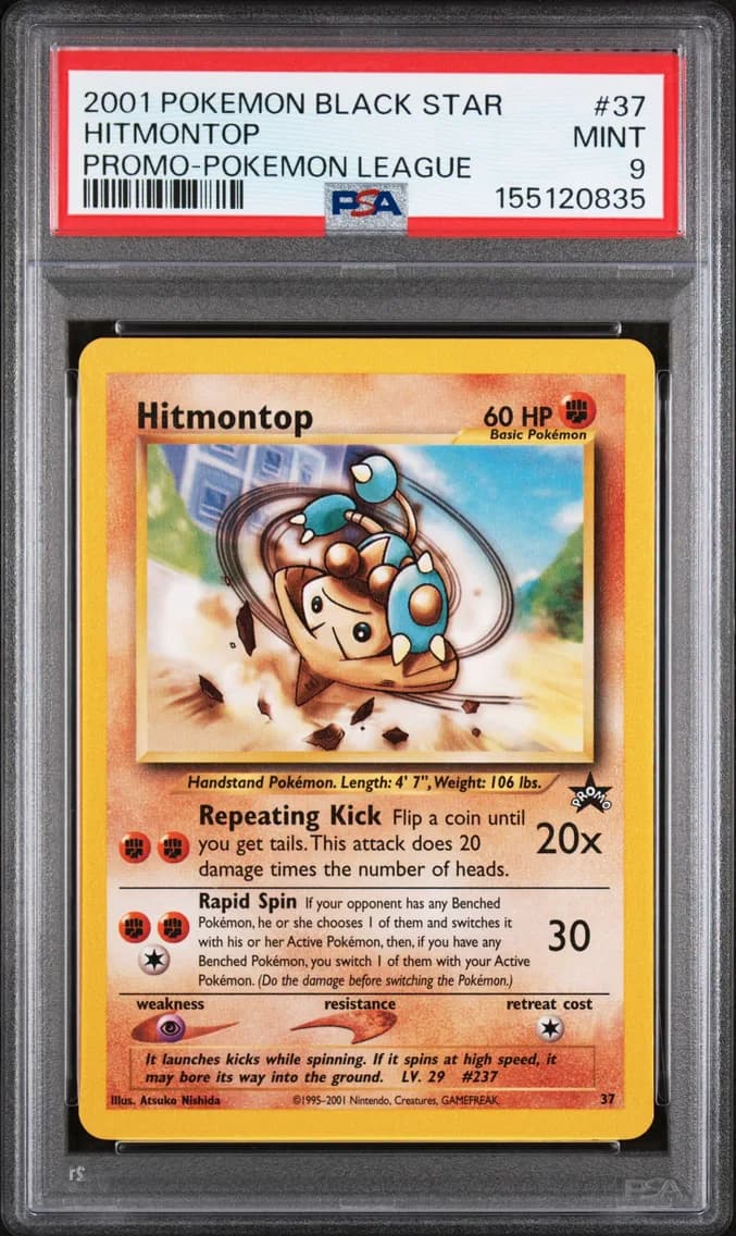 Hitmontop, Promo Black Star, PSA 9