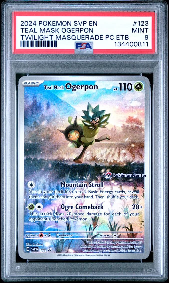 Teal Mask Ogerpon, SV Black Star Promo, PSA 9