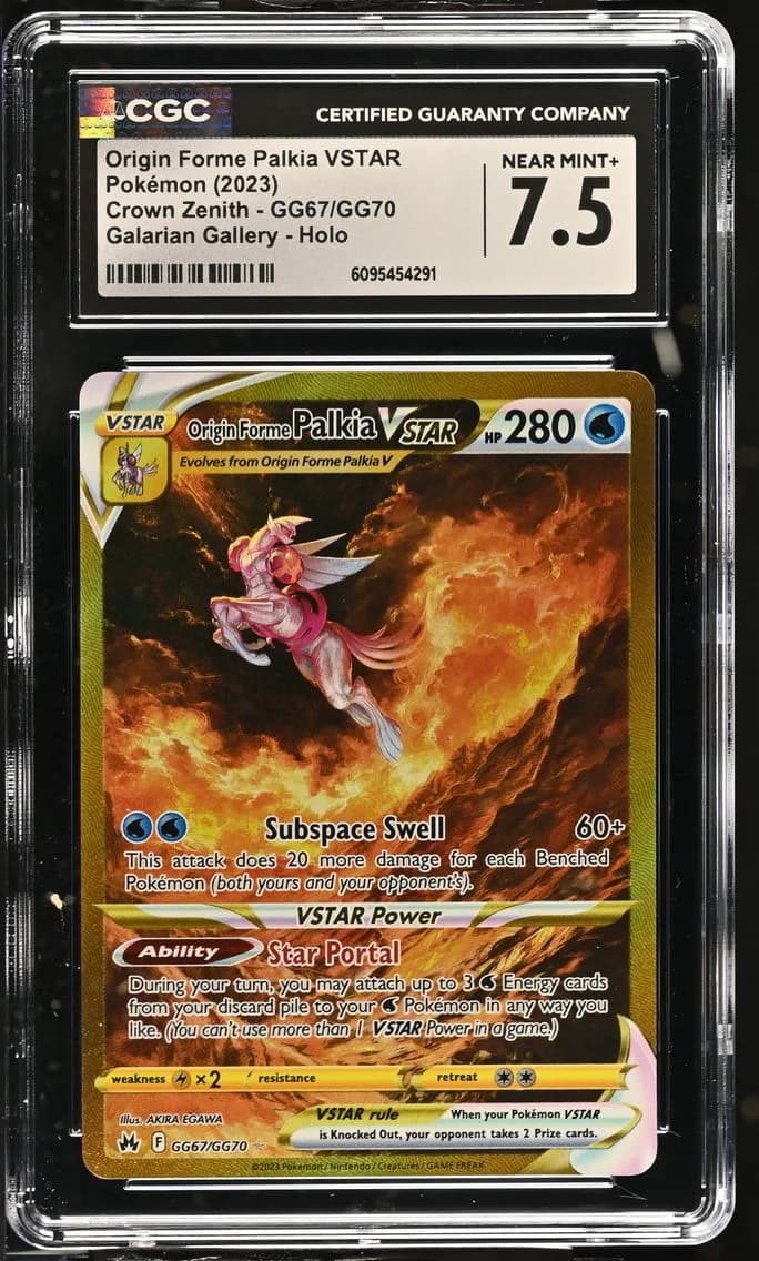Origin Forme Palkia VSTAR, Crown Zenith, CGC 7.5