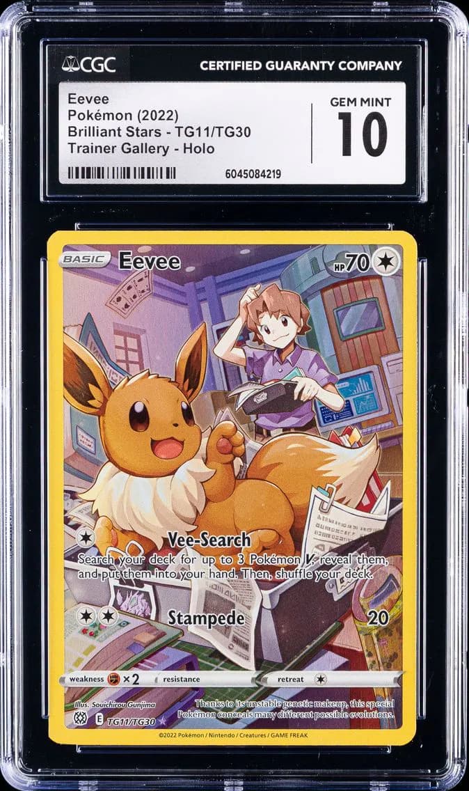Eevee, Brilliant Stars, CGC 10
