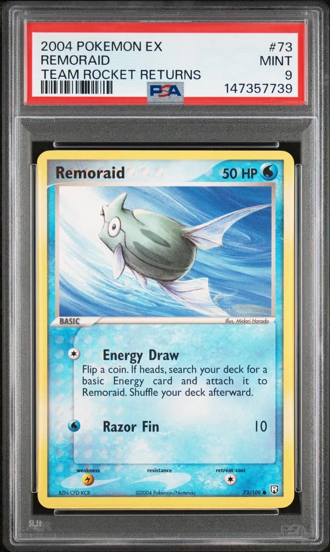 Remoraid, EX Team Rocket Returns, PSA 9