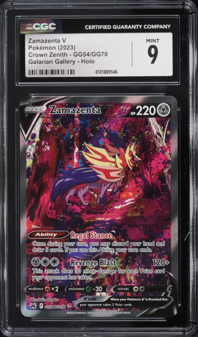 Zamazenta V, Crown Zenith, CGC 9