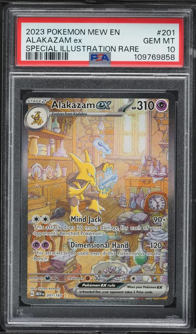 Alakazam EX, 151, PSA 10