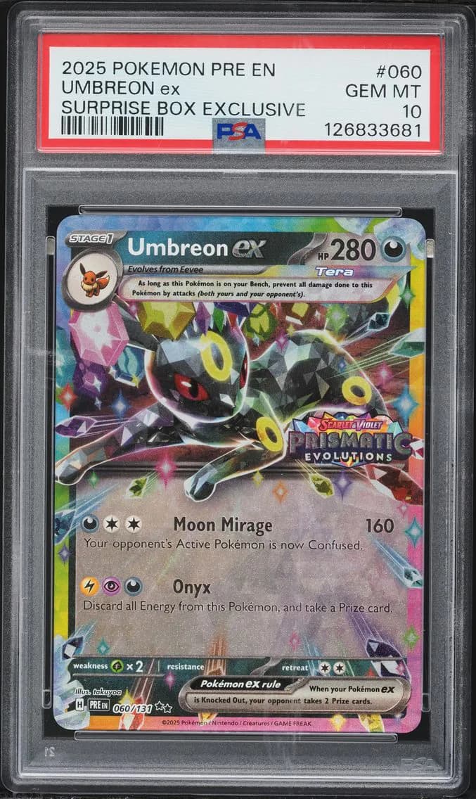 Umbreon EX, Prismatic Evolutions, PSA 10