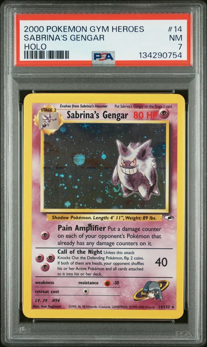 Sabrina's Gengar, Gym Heroes, PSA 7